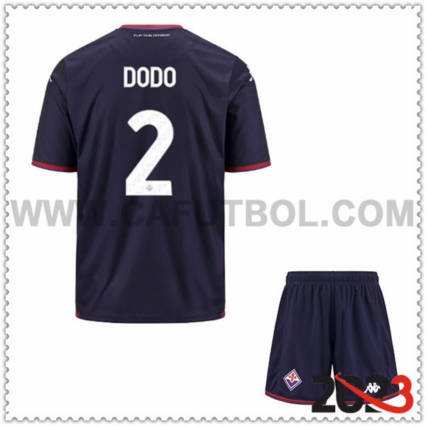 Tercera Equipacion del ACF Fiorentina DODO #2 Ninos 2023 2024