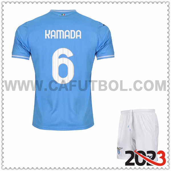 Primera Equipacion del SS Lazio KAMADA #6 Ninos 2023 2024