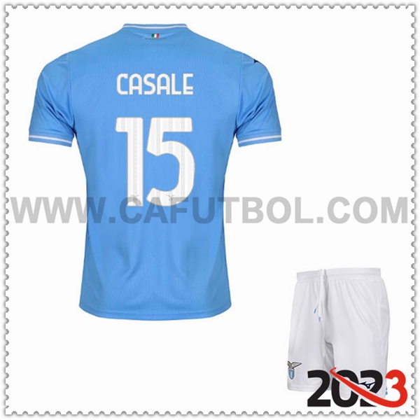 Primera Equipacion del SS Lazio CASALE #15 Ninos 2023 2024