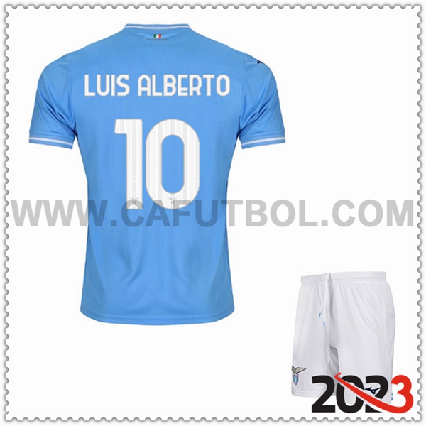 Primera Equipacion del SS Lazio LUIS ALBERTO #10 Ninos 2023 2024