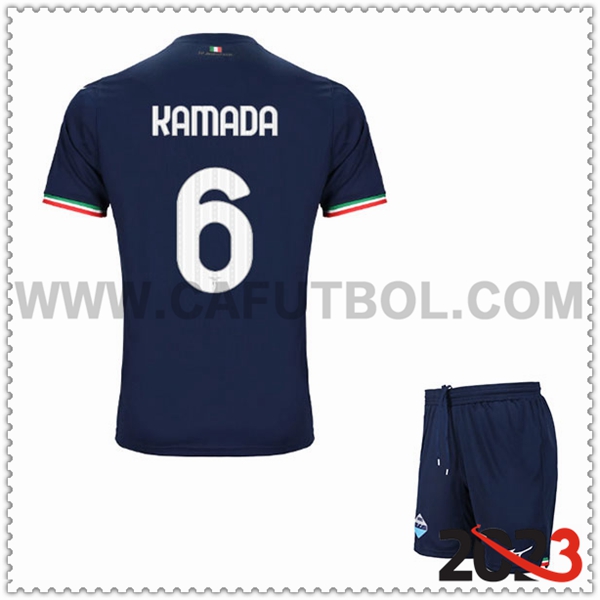 Segunda Equipacion del SS Lazio KAMADA #6 Ninos 2023 2024