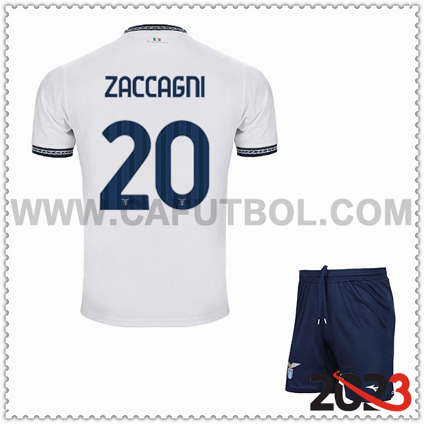 Tercera Equipacion del SS Lazio ZACCAGNI #20 Ninos 2023 2024