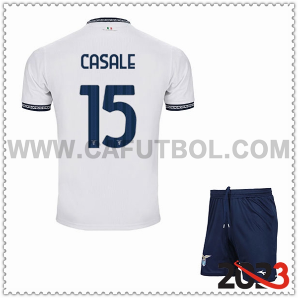 Tercera Equipacion del SS Lazio CASALE #15 Ninos 2023 2024