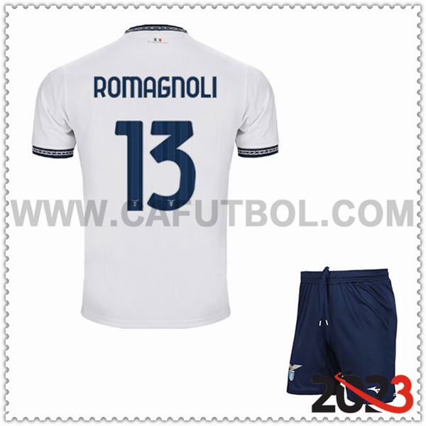 Tercera Equipacion del SS Lazio ROMAGNOLI #13 Ninos 2023 2024