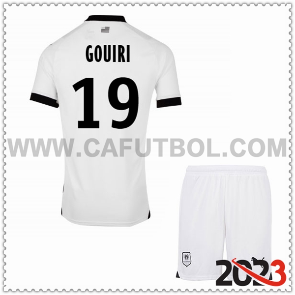 Segunda Equipacion del Stade Rennais GOUIRI #19 Ninos 2023 2024