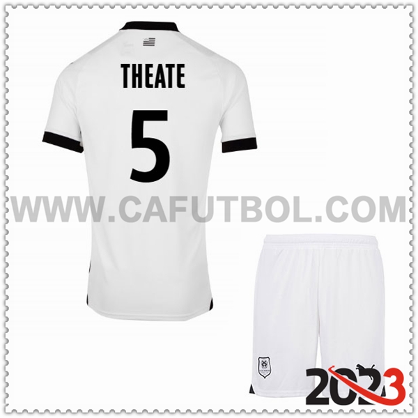 Segunda Equipacion del Stade Rennais THEATE #5 Ninos 2023 2024