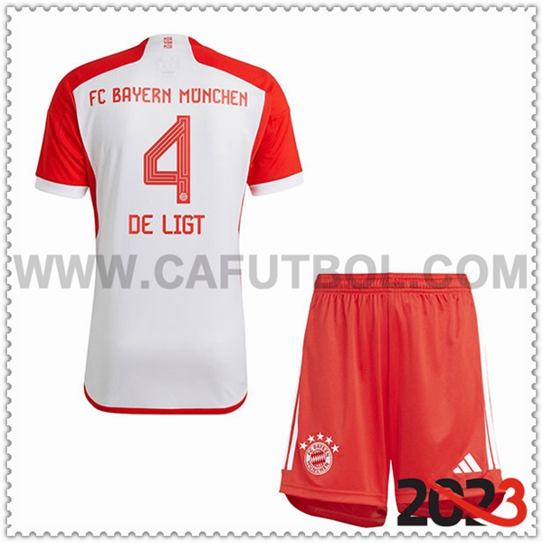 Primera Equipacion del Bayern Munich DE LIGT #4 Ninos 2023 2024