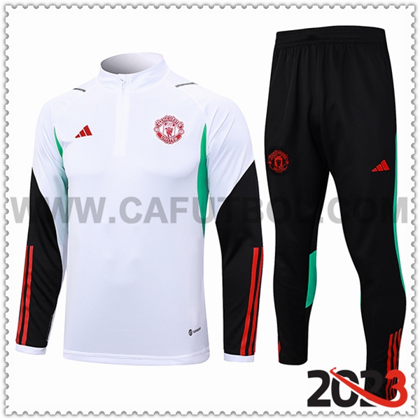 Chandal Futbol Manchester United Blanco 2023 2024 -05