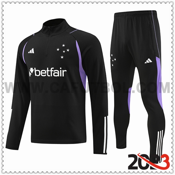 Chandal Futbol Cruzeiro EC Negro 2023 2024