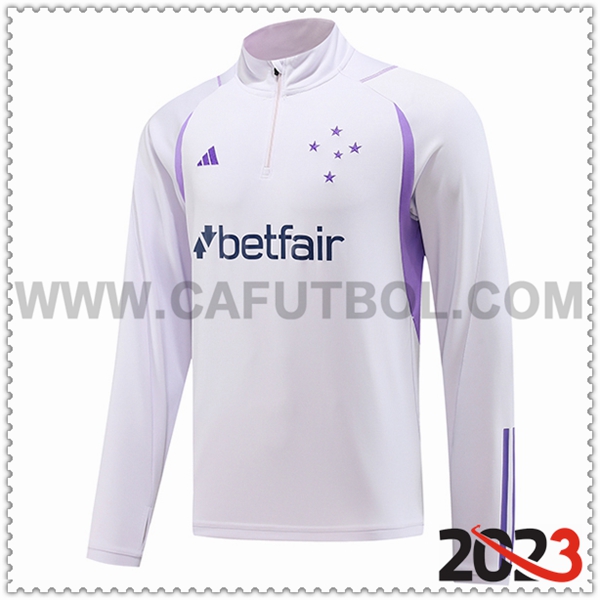 Sudadera Entrenamiento Cruzeiro EC Blanco 2023 2024 -02