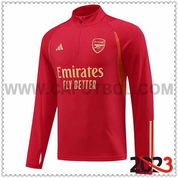 Sudadera Entrenamiento Arsenal Rojo 2023 2024 -02