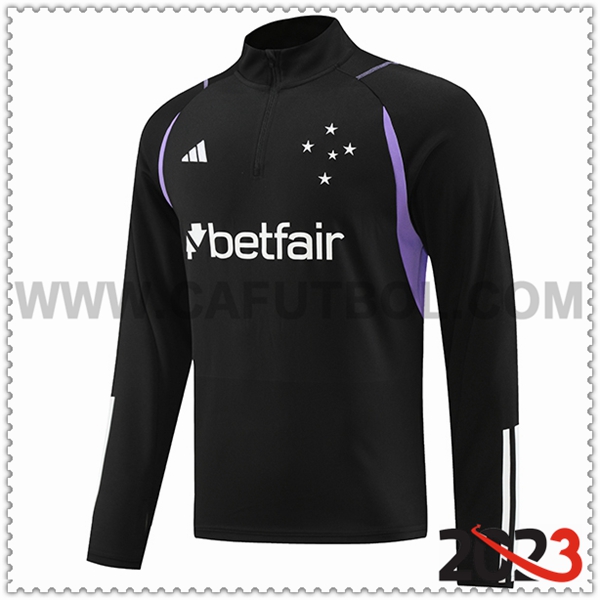 Sudadera Entrenamiento Cruzeiro EC Negro 2023 2024
