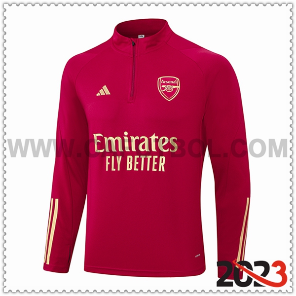Sudadera Entrenamiento Arsenal Rojo 2023 2024 -03