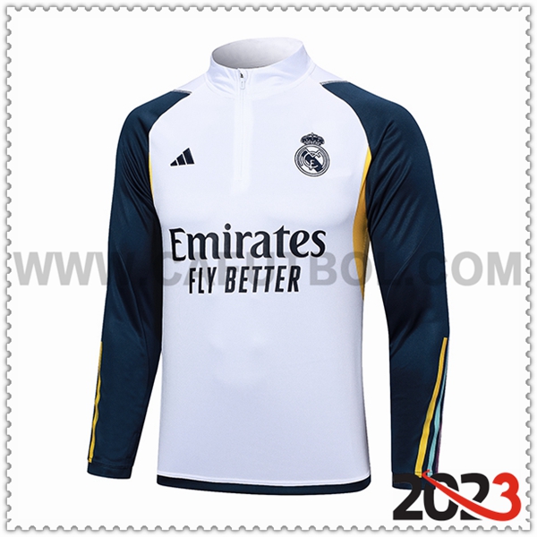 Sudadera Entrenamiento Real Madrid Blanco 2023 2024 -05