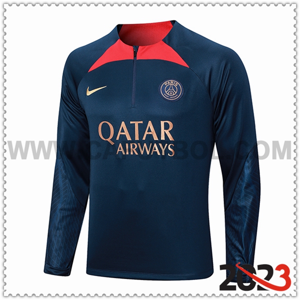 Sudadera Entrenamiento PSG Azul marino 2023 2024 -02