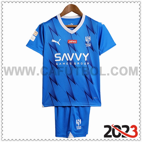 Primera Camiseta Futbol Al-Hilal Ninos 2023 2024