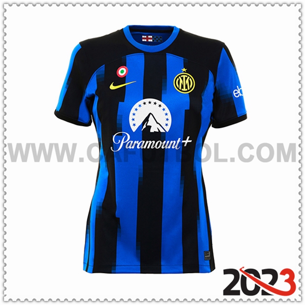 Primera Camiseta Futbol Inter Milan Mujer 2023 2024