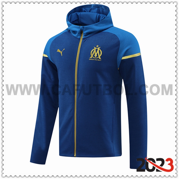 Chaqueta Con Capucha Marsella Azul 2023 2024