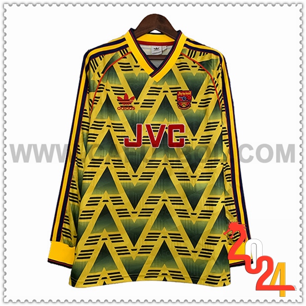 Segunda Camiseta Retro Arsenal Mangas largas 1991/1993