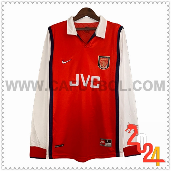 Primera Camiseta Retro Arsenal Mangas largas 1998/1999