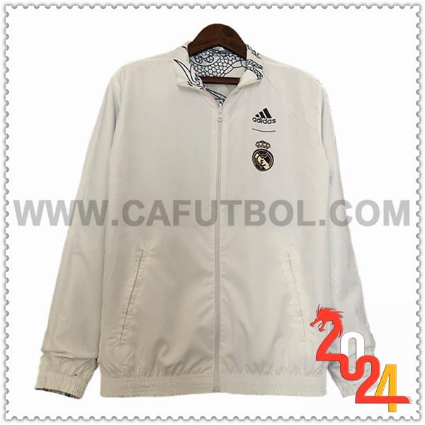 Rompevientos Real Madrid Blanco 2023 2024 -09