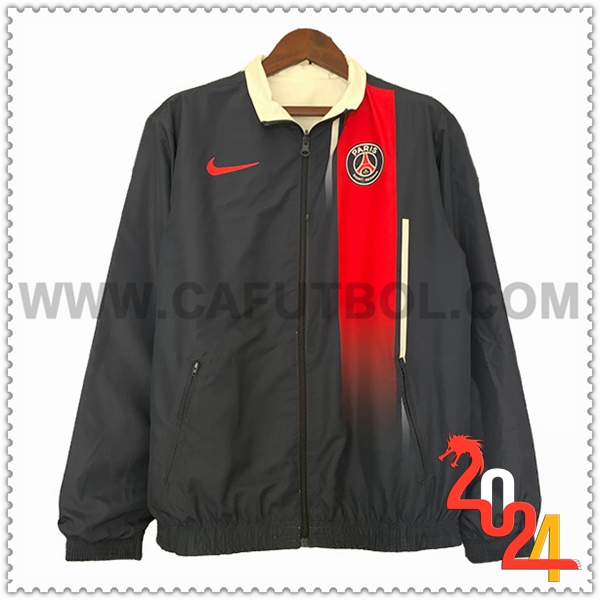 Rompevientos Real Madrid Negro/Rojo 2023 2024