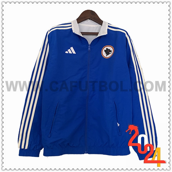 Rompevientos AS Roma Azul/Blanco 2023 2024