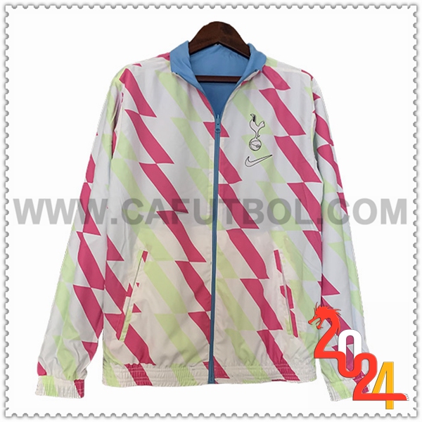 Rompevientos Tottenham Hotspur Blanco/Verde/Rosa 2023 2024