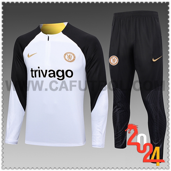 Chandal Futbol FC Chelsea Ninos Blanco/Negro 2023 2024 -02