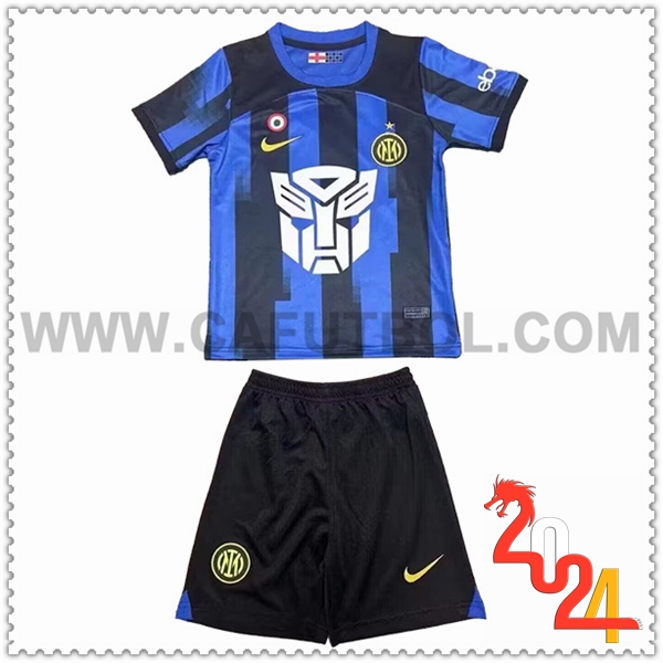 Equipacion del Inter Milan Ninos Transformers Edicion especial 2023/2024