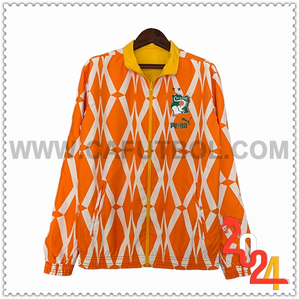 Rompevientos Costa De Marfil Naranja/Blanco 2023 2024
