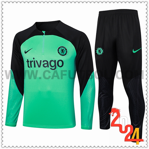 Chandal Futbol FC Chelsea Verde/Negro 2023 2024
