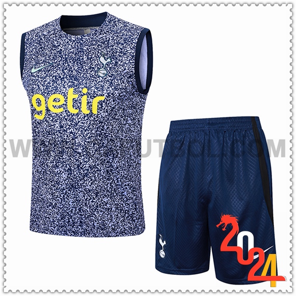 Camiseta Entrenamiento sin mangas + Cortos Tottenham Hotspur Negro/Violeta 2024 2025