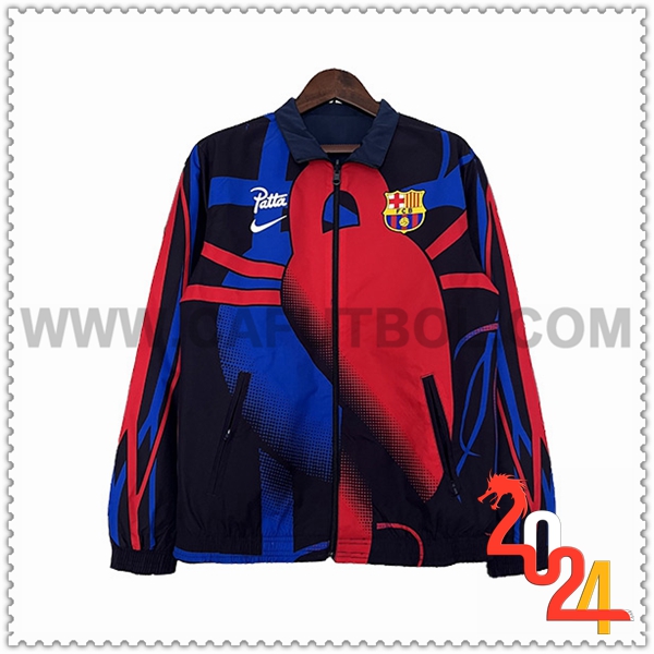 Rompevientos FC Barcelona Negro/Azul/Rojo 2023 2024