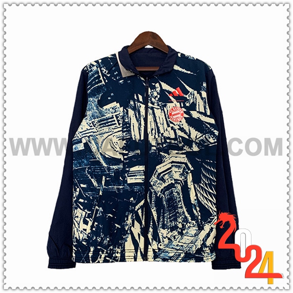 Rompevientos Bayern Munich Azul/Beige 2023 2024