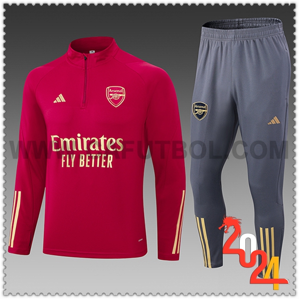 Chandal Futbol Arsenal Ninos Rojo/Gris 2024 2025