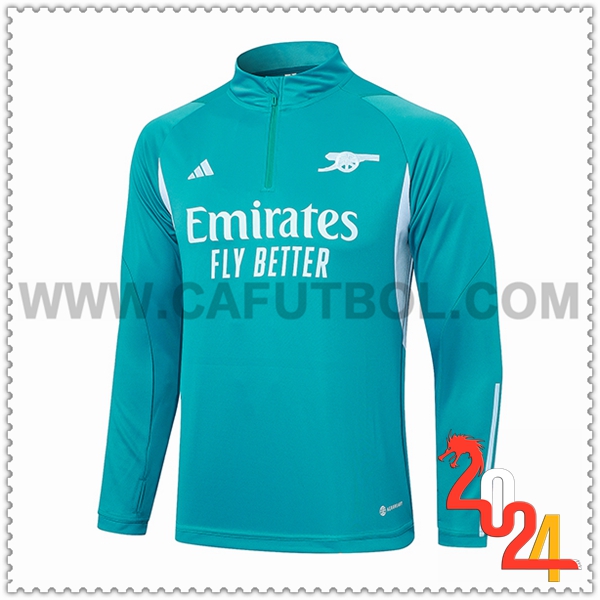 Sudadera Entrenamiento Arsenal Verde/Azul 2024 2025