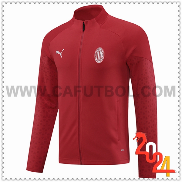 Chaquetas Futbol AC Milan Rojo 2024 2025