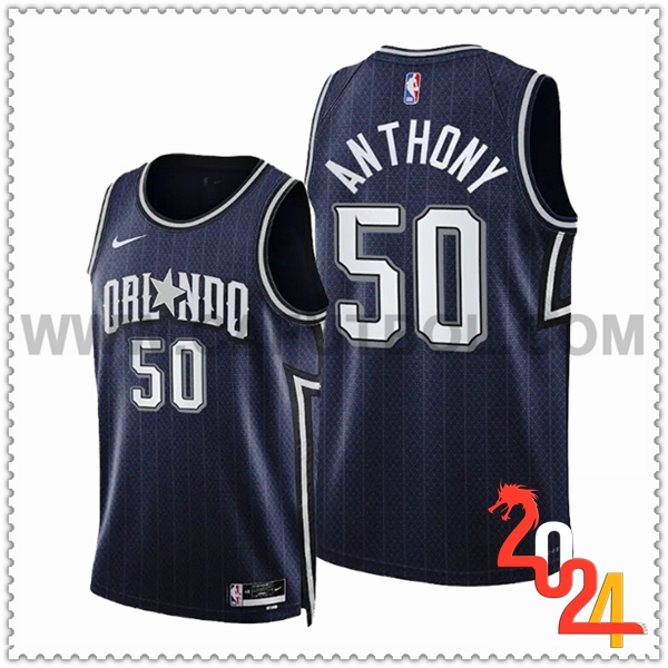 Camisetas De Futbol Orlando Magic (ANTHONY #50) 2024/25 Negro/Gris