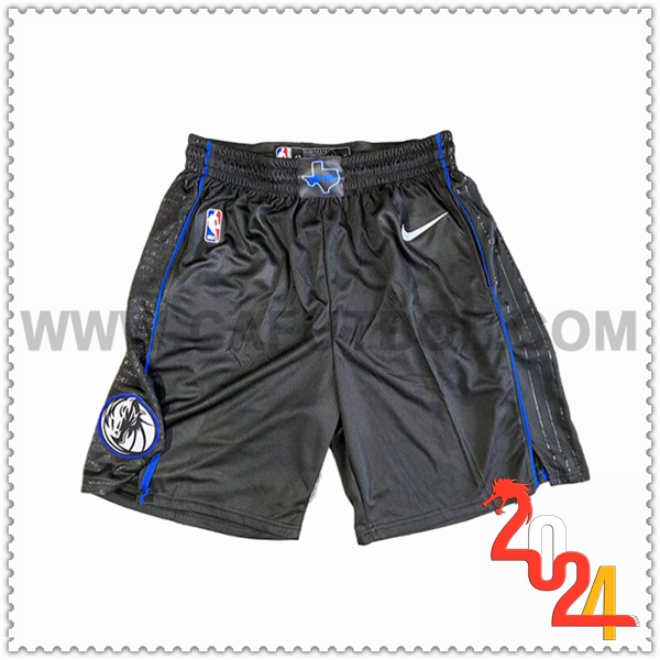 Cortos NBA Dallas Mavericks 2024/25 Negro/Azul