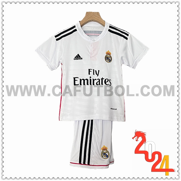 Primera Equipacion Retro Real Madrid Ninos 2014/2015