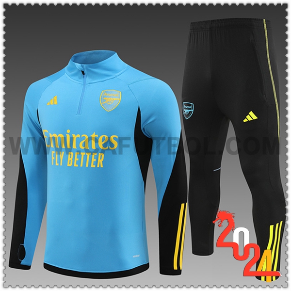 Chandal Futbol Arsenal Ninos Azul/Negro/Verde 2024 2025