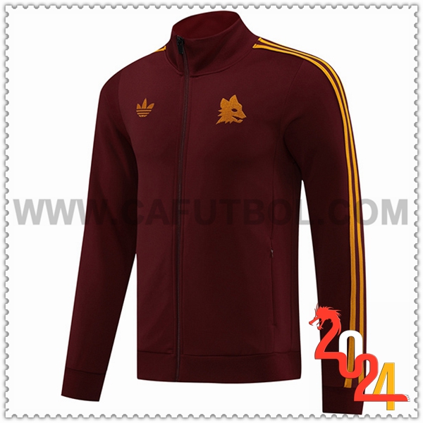 Chaquetas Futbol AS Roma Rojo/Amarillo 2024 2025