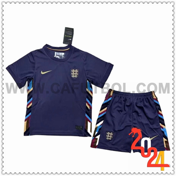 Segunda Equipacion del Inglaterra Ninos Azul 2024 2025