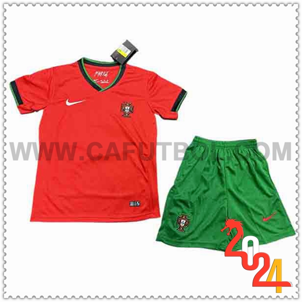 Primera Equipacion del Portugal Ninos Rojo 2024 2025