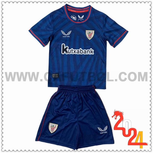 Equipacion del Athletic Bilbao Ninos Azul 120th anniversary
