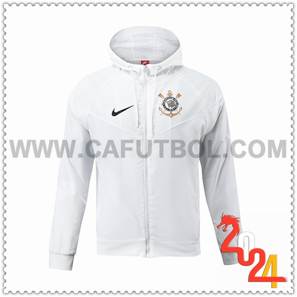 Rompevientos Corinthians Blanco 2024 2025