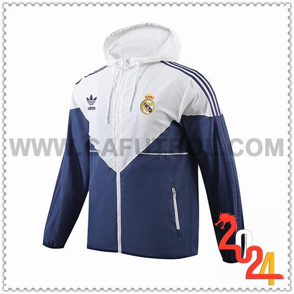 Rompevientos Real Madrid Blanco/Azul 2024 2025