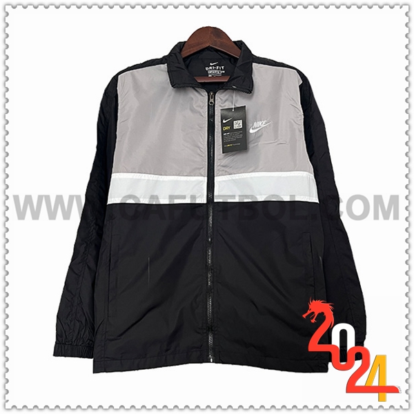 Rompevientos Nike Negro/Gris/Blanco 2024 2025