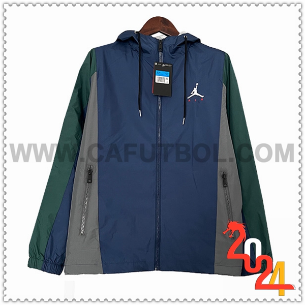 Rompevientos Jordan Azul/Gris/Verde 2024 2025